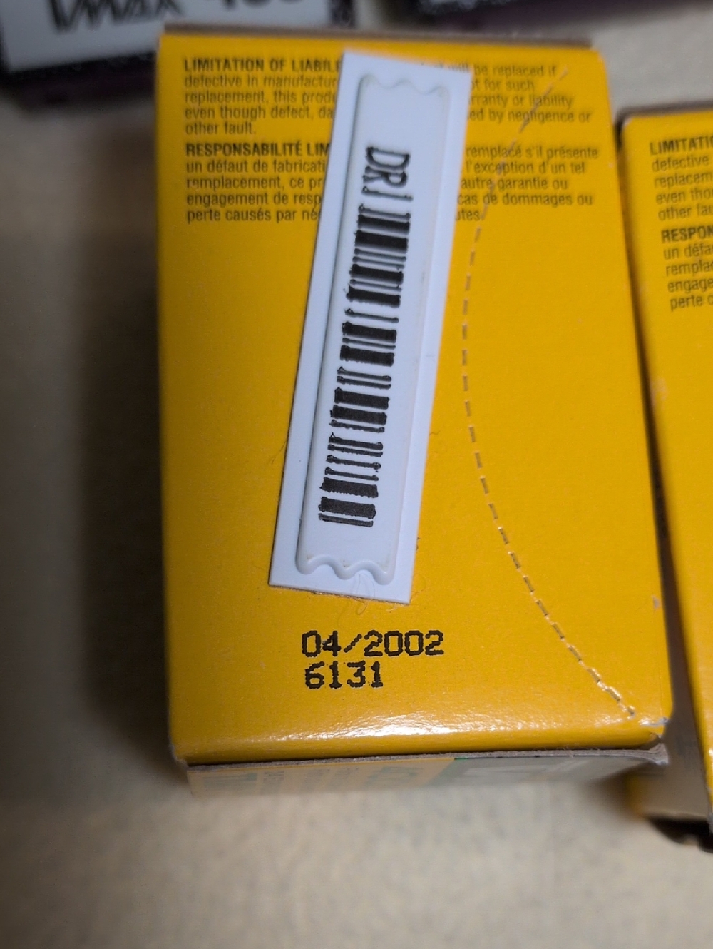6 rolls of kodak tmax 400 professional film for b and w prints Expired 4/2002. - Picture 4 of 6